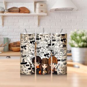 Harry Potter Caricatura Slim Tumbler